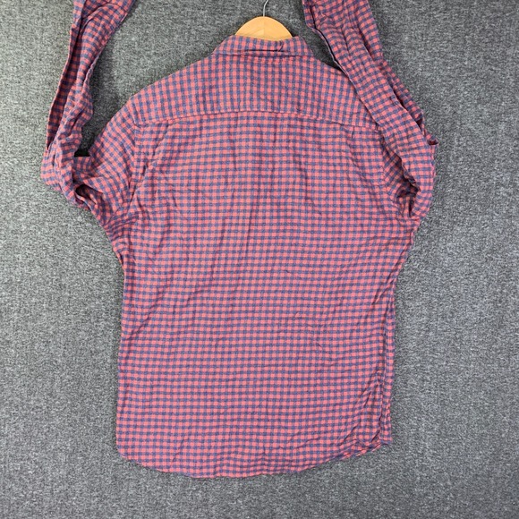 Faherty Flannel Shirt Men Medium Stretch Seaview Check Button Up Long Sleeve - Picture 6 of 10